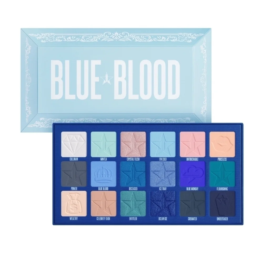 JEFFREE STAR COSMETICS Blue Blood Artistry Eyeshadow Palette, NEW